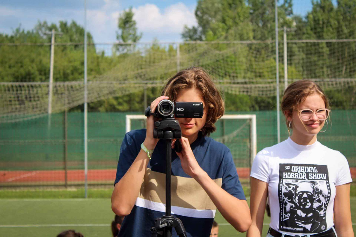 Média táborosok a PEOPLE TEAM-táborban